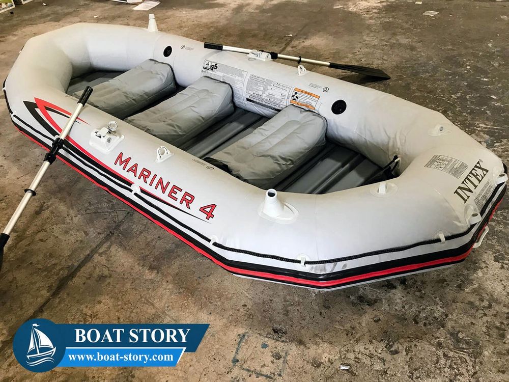 Intex Mariner 310 Schlauchboot - 4-Personen Boot Mit Aluminium-Rudern