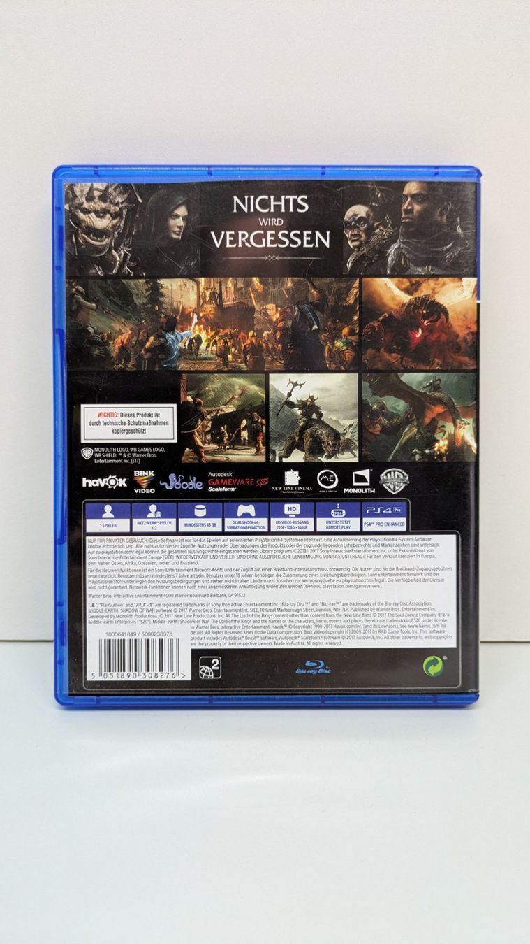 Giochi: Mittelerde: Schatten des Krieges - PlayStation 4 – Usato da Menziken venduto da mame18 2