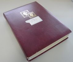 GANZE WELT 1860-1990, dicht gestecktes Album mit x-Marken.