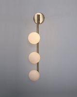 2 x Spiegelbeleuchtung - Chrom und Opalglas
