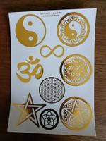 Stickerbogen goldfarben