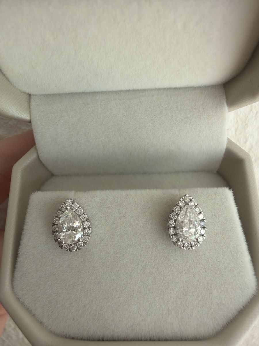 Orecchini pendenti & Orecchini a lobo: Diamant Ohrstecker über 1.5ct total – Nuovo (secondo la descrizione) da Zürich venduto da Pandainlondon