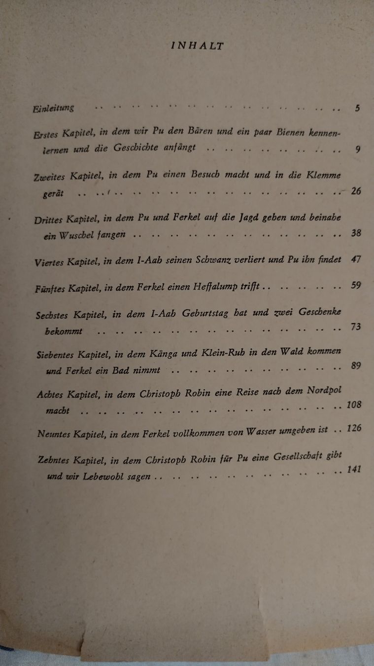 Bücher: A.A. Milne - Pu der Bär / Buch 1960 ab Fr. 1.- – Gebraucht aus Bellach von JingleJerry 7