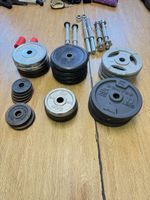 105kg Gewichte Kurzhantelscheiben 30mm mit 8 Kurzhantel
