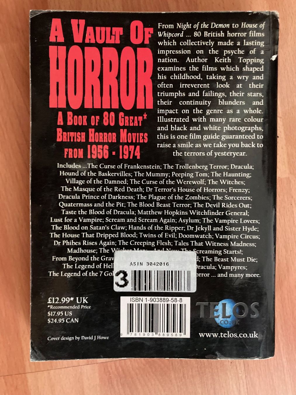 Libri: A VAULT OF HORROR - Telos - 2004 – Usato da Vandoeuvres venduto da ngc_9qj2 2