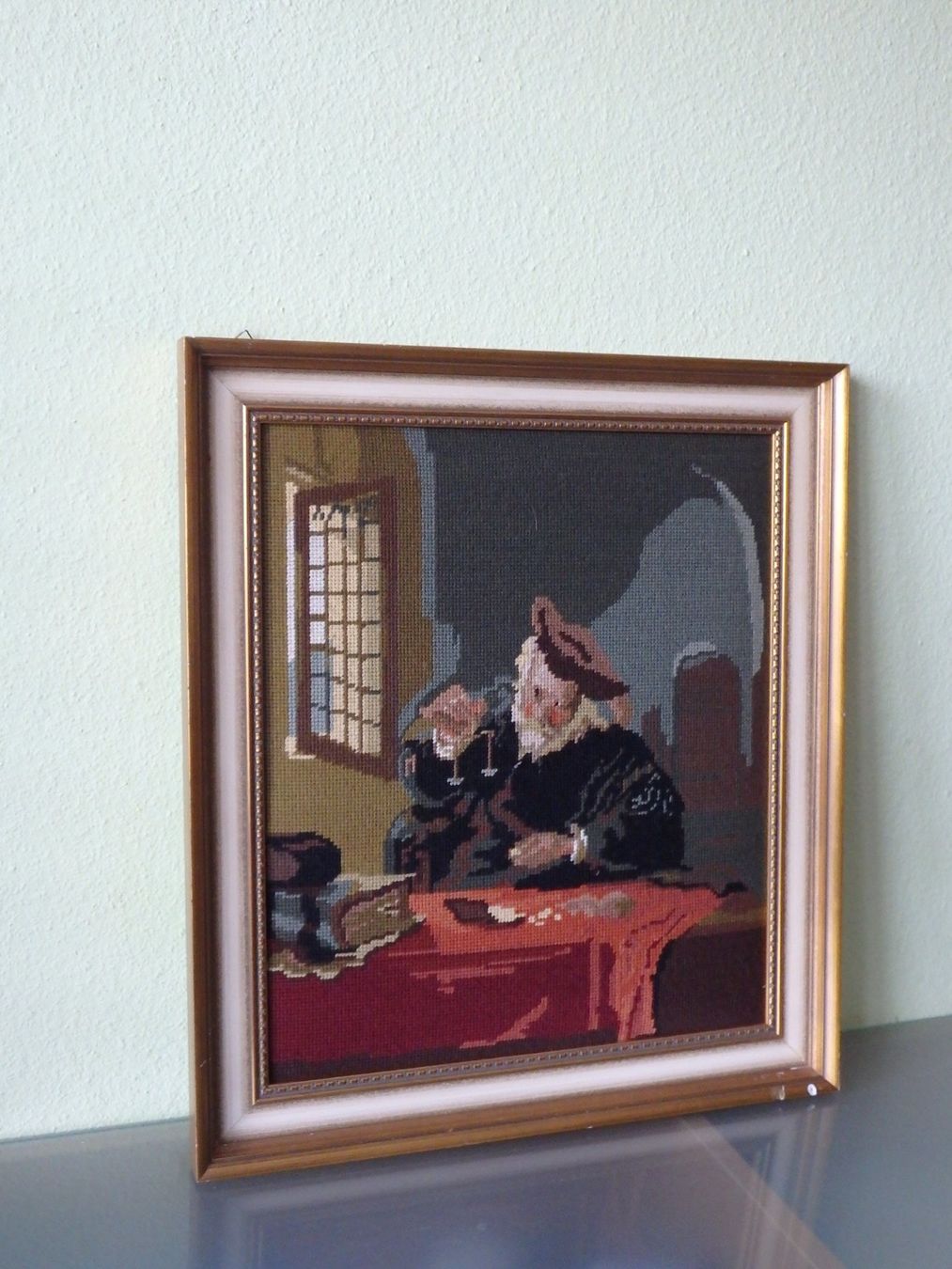 Foto & Immagini: Gobelin Bild der Goldwäger – Usato da Obergerlafingen venduto da Nurschi2011 2
