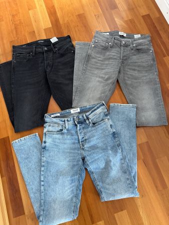 3 Paar Jeans Jack&Jones Glenn in 28/32 kaum getragen