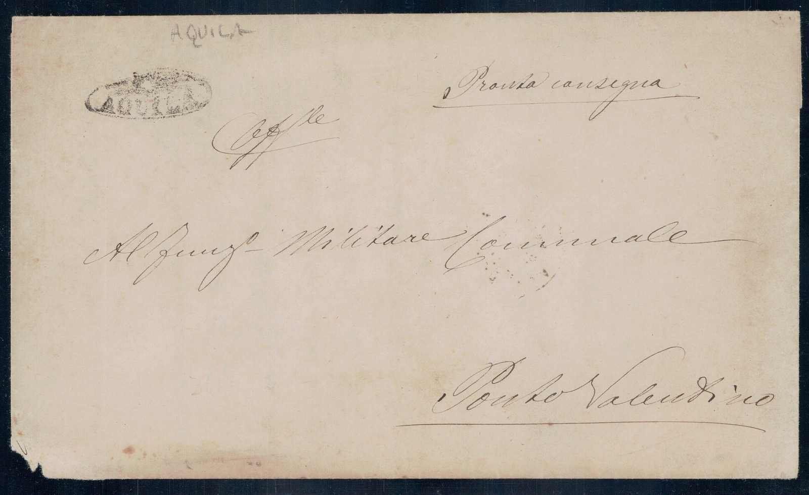 Tutti i francobolli: Vorphila, Strahlenstempel AQUILA, 1876 AQUAROSSA, ++ – Usato da Samnaun-Compatsch venduto da Muckimu