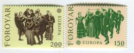 Briefmarken "Tanzen". Färöer.