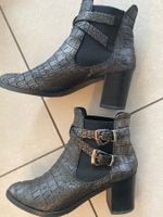 Elegante Damen Leder Stiefeletten  Grösse 37