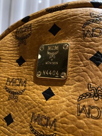 Original MCM Rucksack Cognac – Vintage Look – Unisex Backpac