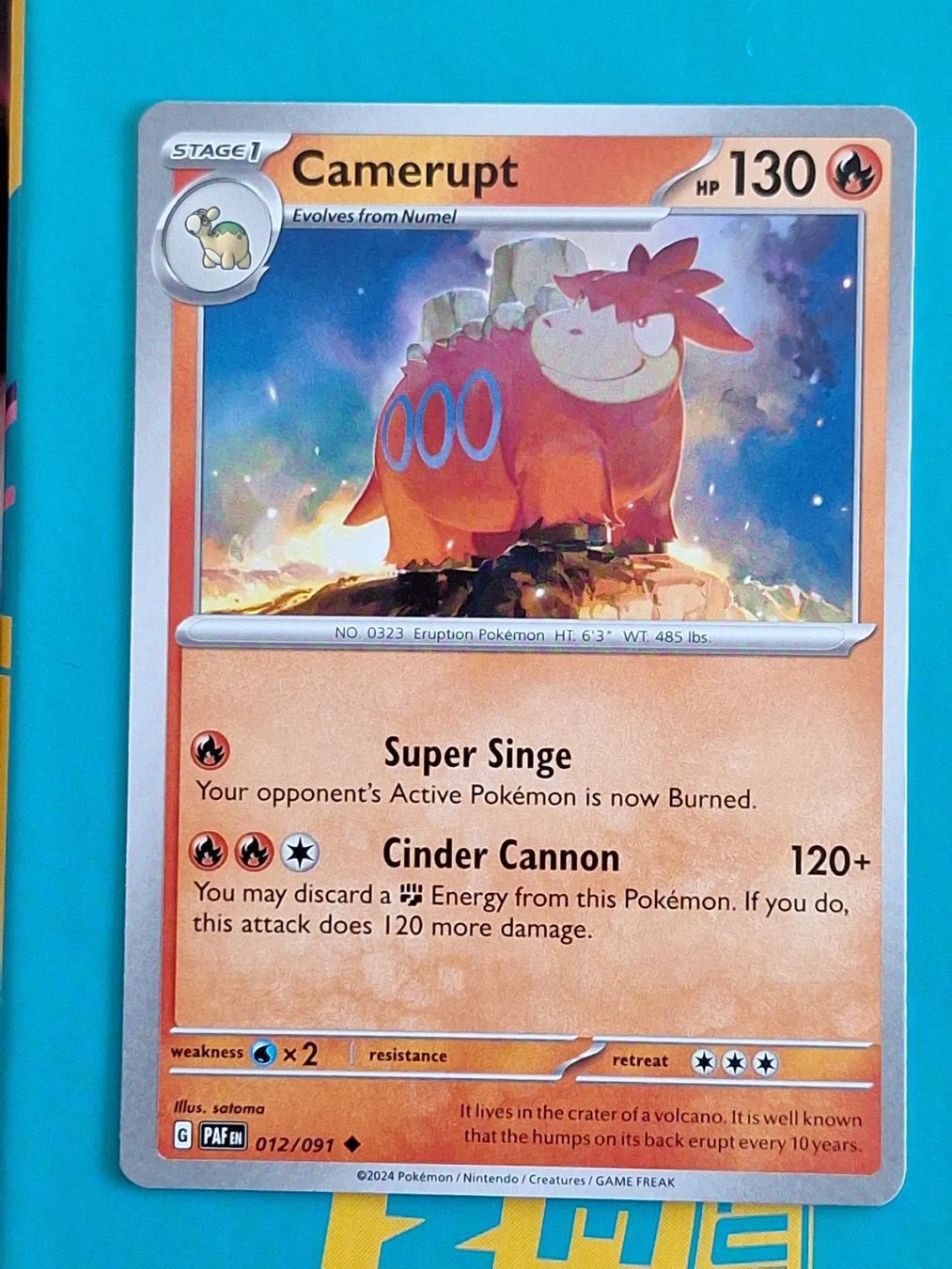 Pokémon Sammelbilder & Trading cards: Camerupt - Pokemon Paldean Fates – Gebraucht aus Altstätten SG von GGsGameshop