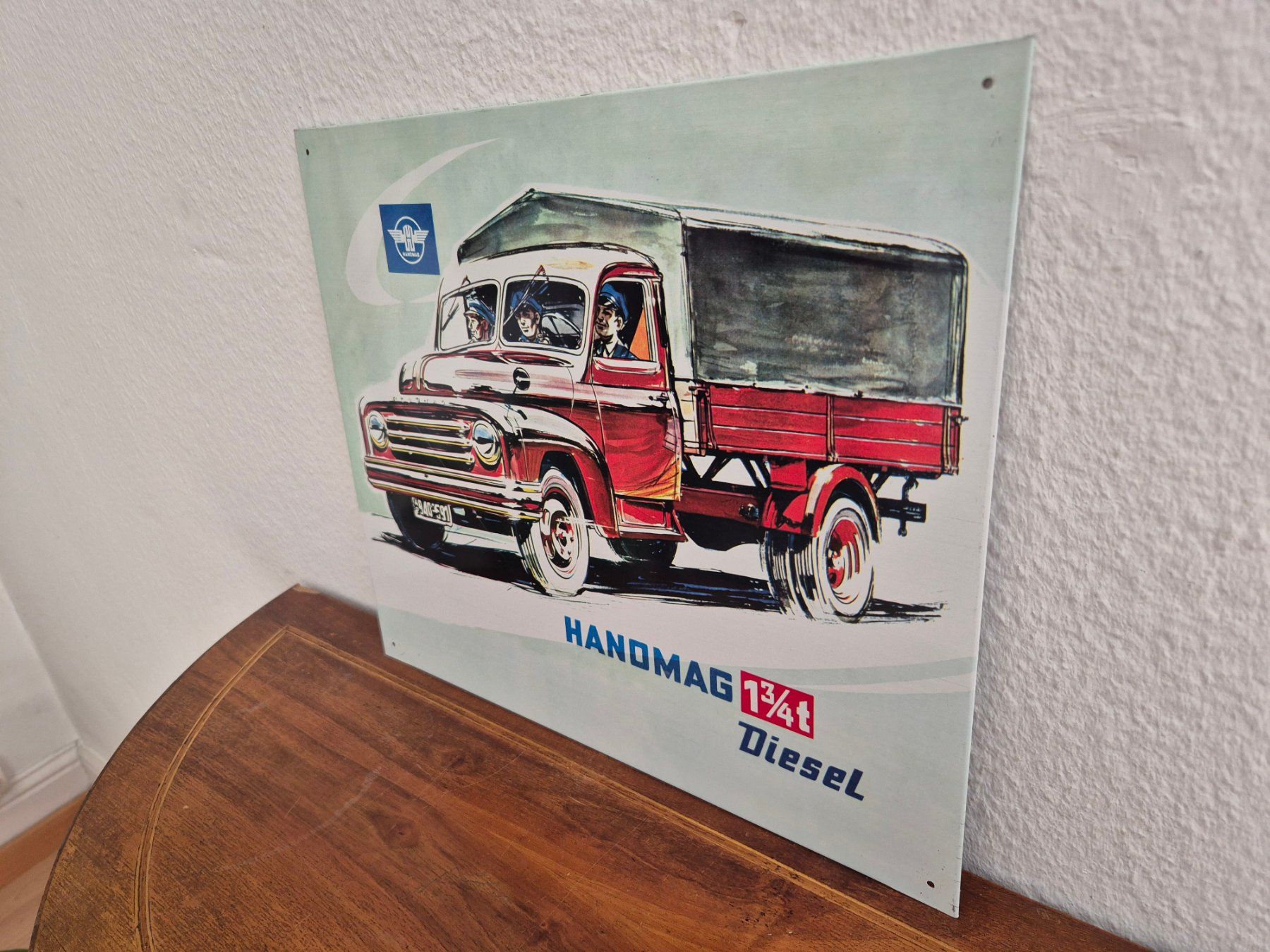 Hanomag Insegne: Blechschild Hanomag Diesel Oldtimer Schild Blech Reklame – Usato da Schaffhausen venduto da pfanis09 3