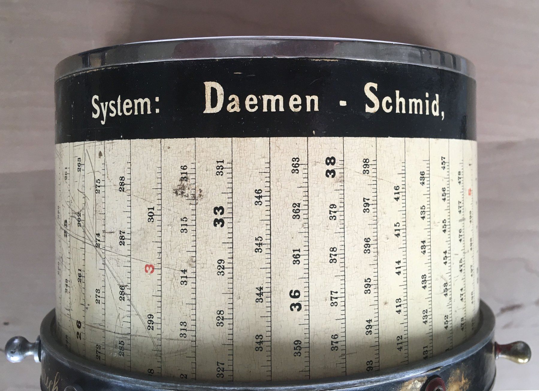 Tutte le macchine: Antiker Rechner: Rechen-Walze, System: Daemen - Schmid – Usato da Füllinsdorf venduto da Bubnik 3