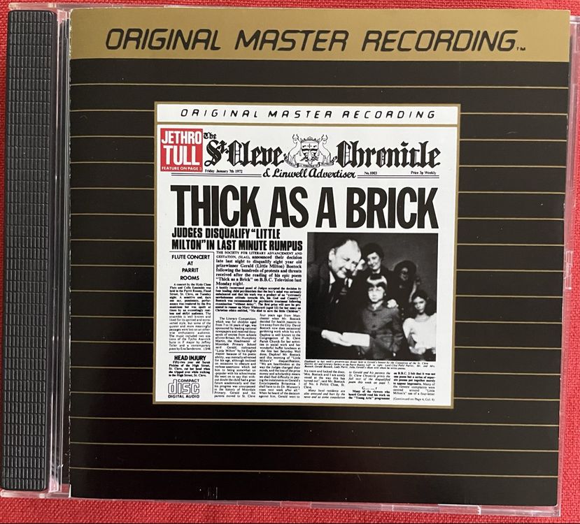 Jethro Tull - Thick as a Brick - MFSL CD Audiophile | Kaufen auf Ricardo