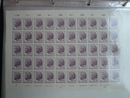 Album mit Briefmarken Bögen Schweiz mit 50 Bilder