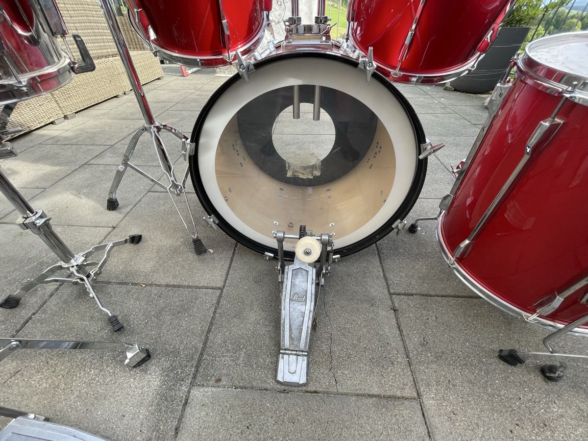 Strumenti musicali: Pearl Schlagzeug Komplettset rot – Usato da Utzigen venduto da fox_yn7n 5