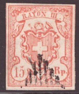 Tutti i francobolli: # 23 --- RAYON III – Usato da Dübendorf venduto da Piero2