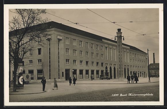 Ansichtskarten: Basel, Ansicht vom Mustermessegebäude,  – Gebraucht aus Berlin von bartko-reher