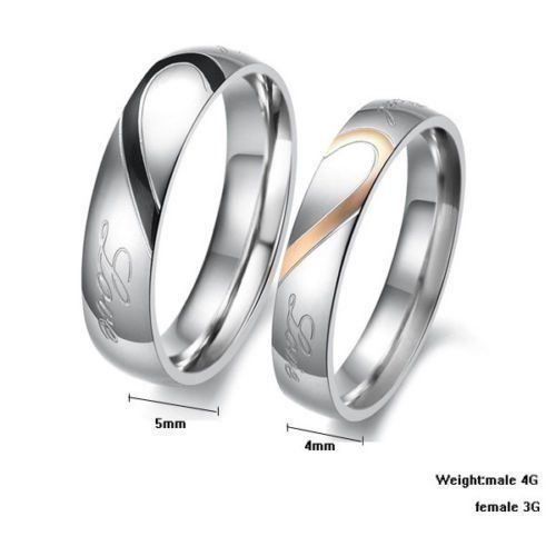 Anelli: 2 Herz Trauring Ehering Verlobungsring Ring Bague US 7 + 10 – Nuovo (secondo la descrizione) da Prilly venduto da ilyria73 2