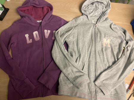 2 Sweat Kapuzenjacken Okaidi Vertbaudet neu Gr.150 