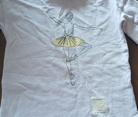 Langarmshirt Mädchen Ballerina rosa 104