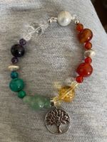Armband aus diversen Steinen mit Magnet Verschluss