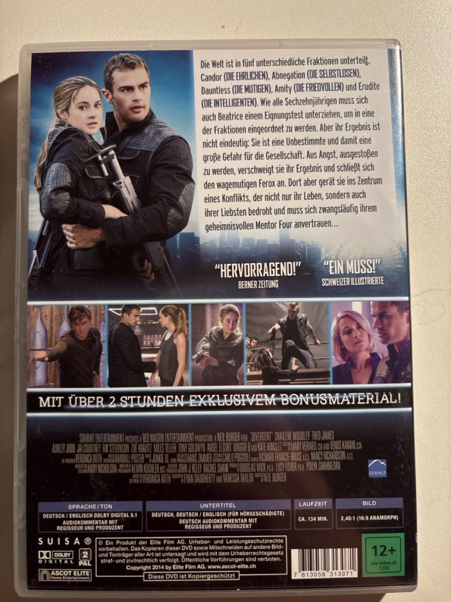 Tutti i DVDs: Divergent DVD – Usato da Frutigen venduto da len_5bkg 1