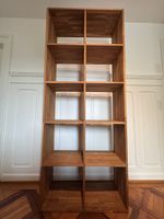 Regal aus Massivholz, 10 Fächer, Gebrauchsspuren, stabil