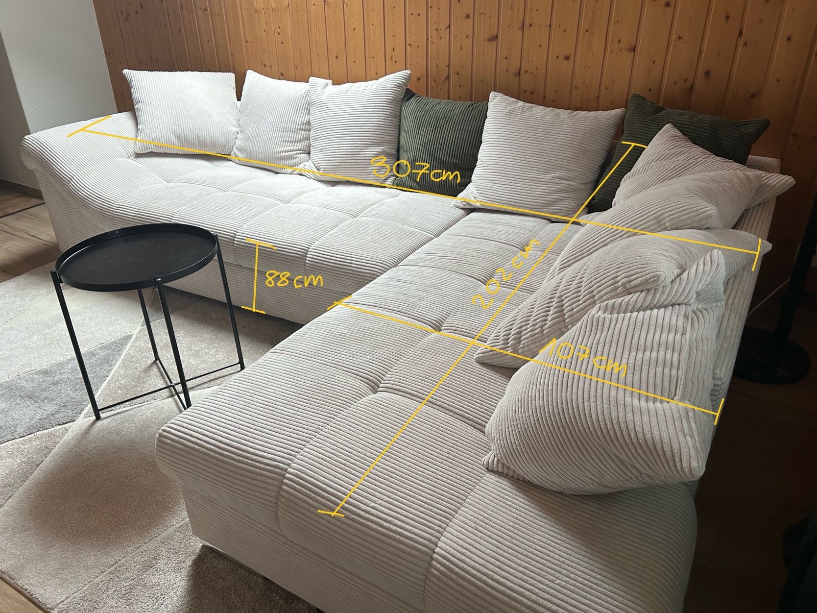 Divani: Gemütliches Bettsofa Cord beige – Usato da Bern venduto da lea_5gfk 2