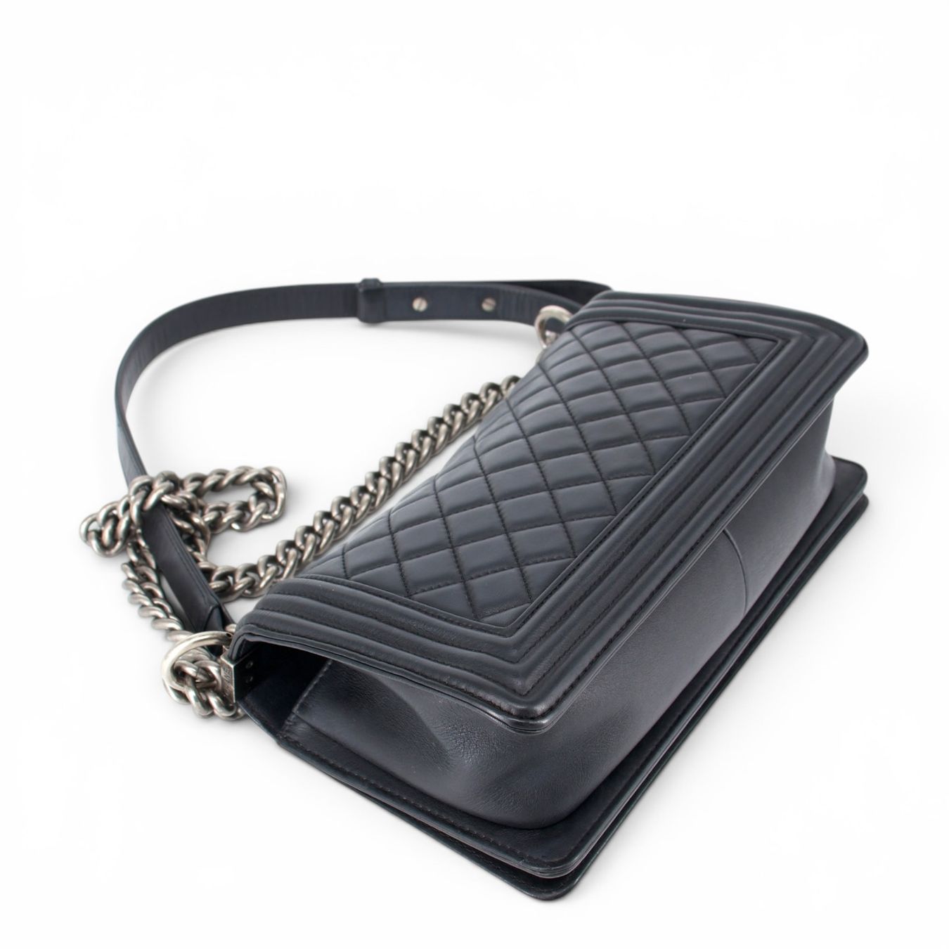 Chanel Borse da donna: Chanel Medium Boy schwarz RHW – Usato da Binningen venduto da Designerlabels 9