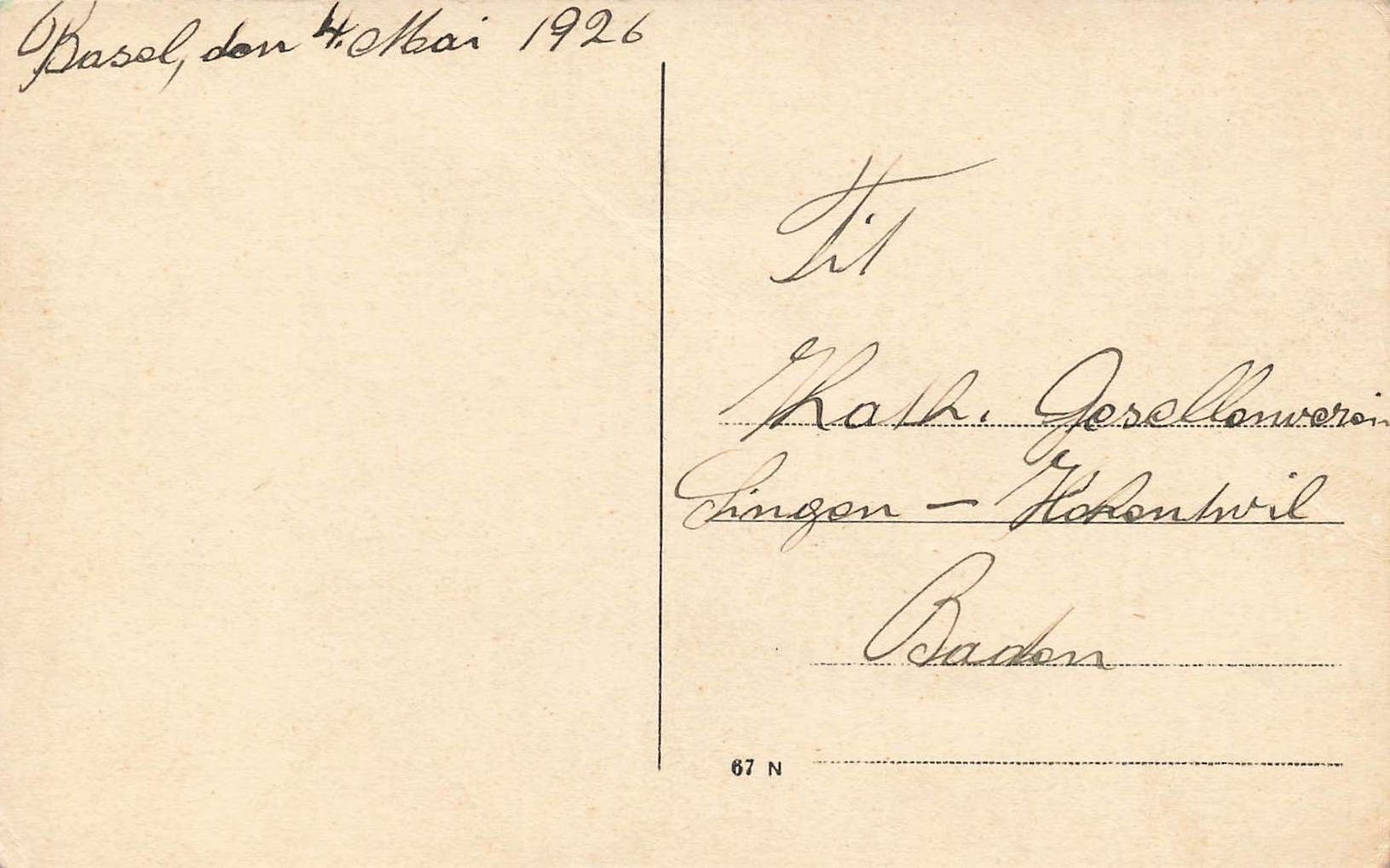 Cartoline postali: Basel – Usato da Biasca venduto da Blenio71 1