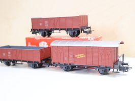 HAG SBB 3 x Güterwagen Nr. 300f/andere - H0 Top