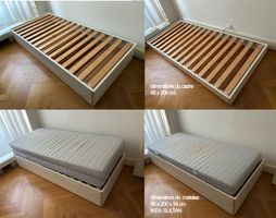 2 lits IKEA 90 x 200 + 2 matelas IKEA SULTAN