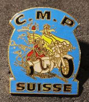 GG292 - Pin Polizei Police Genf Genève - CMP Suisse Motorrad