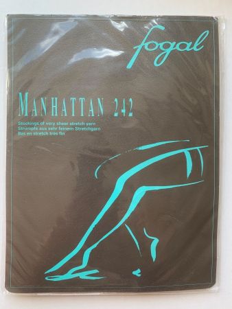 NEU/OVP feine, edle Fogal Strümpfe Manhatten 242 Capri L
