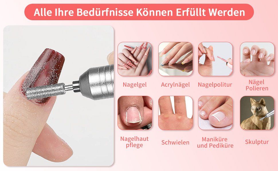 Manicure: Elektrische Nagelfräser mit Pedale – Nuovo e nell'imballaggio originale da Châtelaine venduto da topshop.switzerland 6