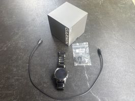 Garmin Fenix 5 Sapphire Titan Edelstahl smartwatch, neuwerti