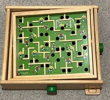 Jeu de labyrinthe en bois, plateau de football, occasion