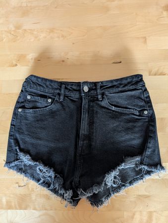 Coole kurze Jeans-Shorts Sommer Schwarz Zara – Gr. 38 