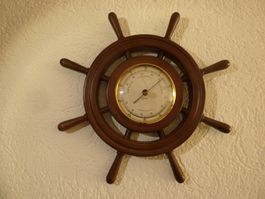 Gischard Schiffs Wetter Thermo-Barometer Schiffsrad