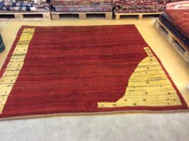 Roter Gabbeh Orientteppich, Neu! N 115