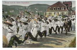 Gruss vom St. Gallen Jugendfest - Auf dem Weg zum Festplatz