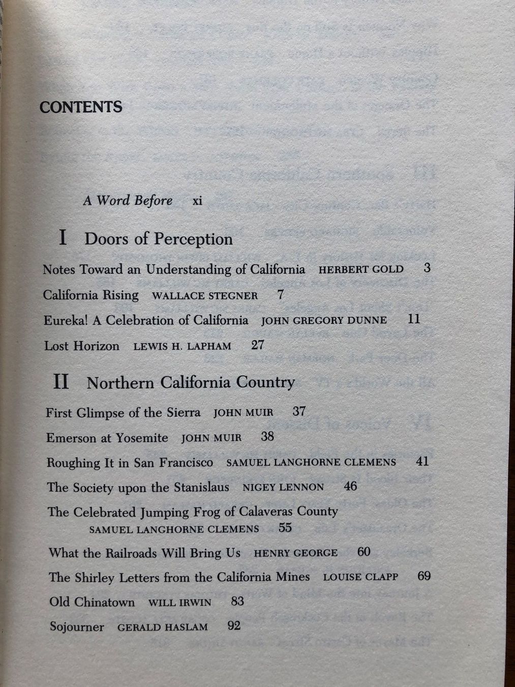 Bücher: UNKNOWN CALIFORNIA Classic & Contemporary Writing – Gebraucht aus Zürich von Upippin 2