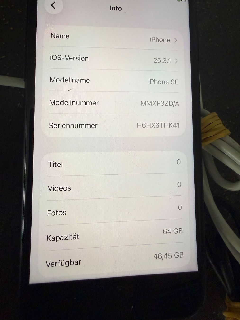 Apple Handys / Smartphones: Iphone SE 2022 3rd – Gebraucht aus Gelfingen von patango 3