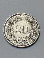 Pièce 20 Rappen 1919 top  Confédération Helvétique légère