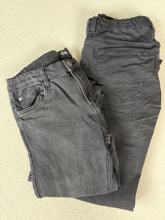 2 Paar Jeans von C&A, Gr. 182, Skinny, schwarz.