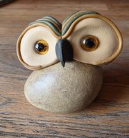 Eule Figur ist ein Natur Stein Handgemacht Einzigartig