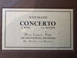 Schumann Concerto LP von Karajan Columbia- 3 Schellackplatte