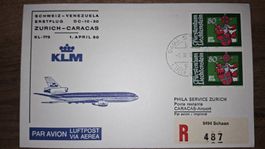KLM Zürich - Caracas 01.04.1980